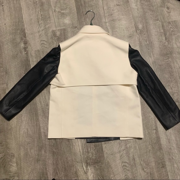 NWT! Rare LaCoste Structured Silk & Leather Jacket - Picture 2 of 10